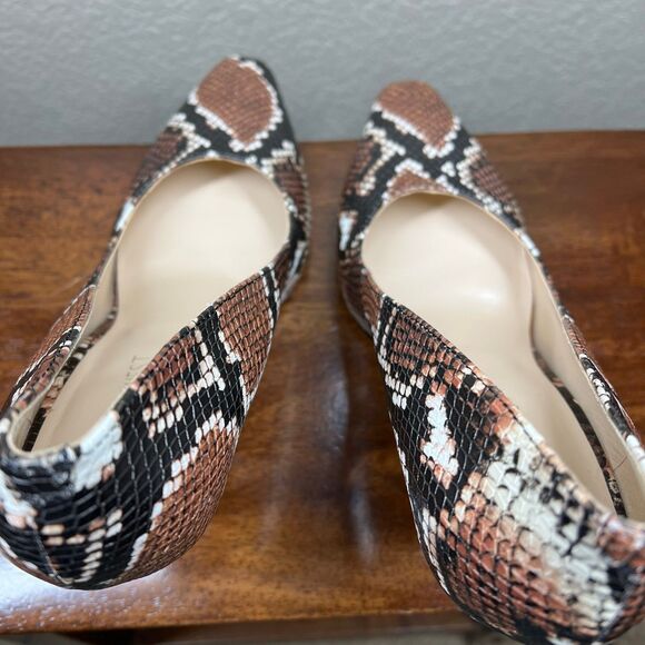 Nine West Pumps Womens Python Snake Print Pointed Toe Stiletto Heels size 9M - Picture 6 of 15